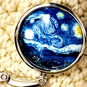 Stary Night portable purse holder for table. Never used.NWOT